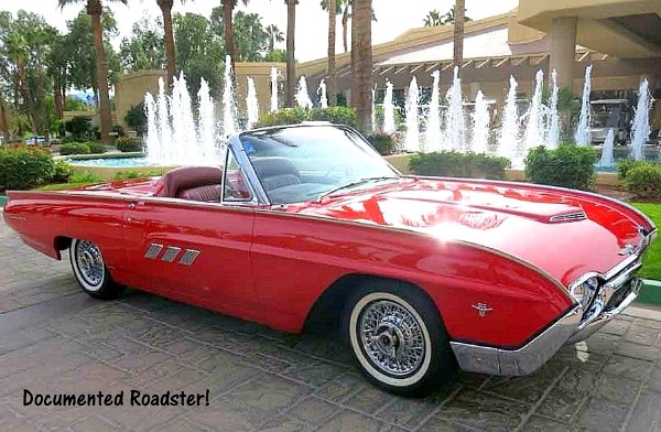 1963 Ford Thunderbird  Documented!  SOLD!! Factory Sports Roadster - SOLD