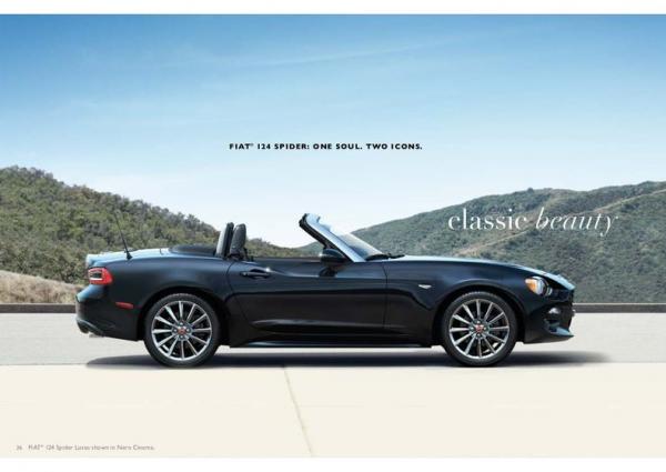 2017 Fiat 124 Spider Lusso 6 speed 