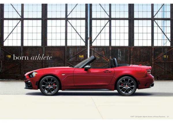 2017 Fiat 124 Spider Lusso 6 speed 
