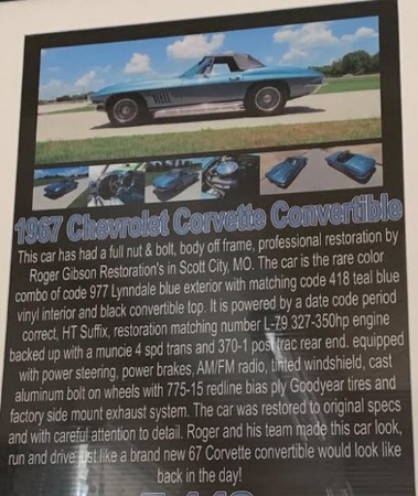 1967 Chevrolet Corvette - SOLD!! Convertible