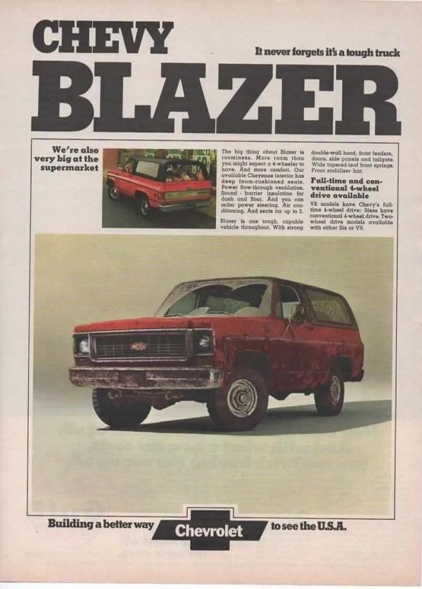 1973 Chevrolet K5 Blazer 4X4 Convertible 