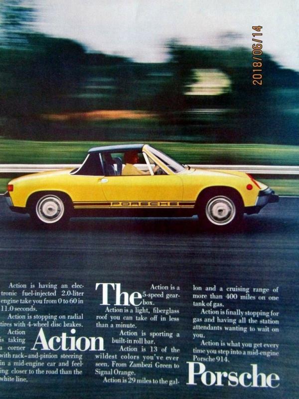 1974 Porsche 914 Targa 2.0 Liter 