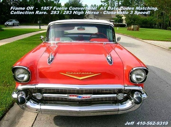 1957 Chevrolet Bel Air  Convertible - SOLD! Fuel Injection