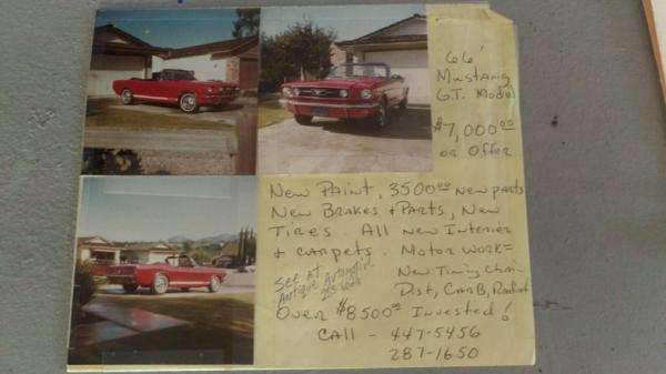 1966 Ford Mustang GT Convertible 