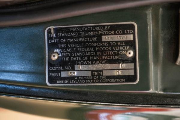1971 Triumph TR-6 Roadster 