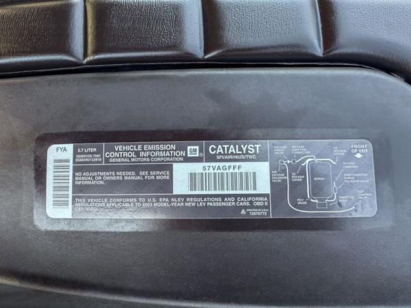 2003 Chevrolet Corvette AAT COMMEMORATIVE 
