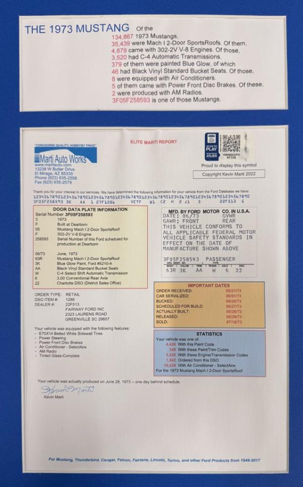 1973 Ford Mustang Mach 1 