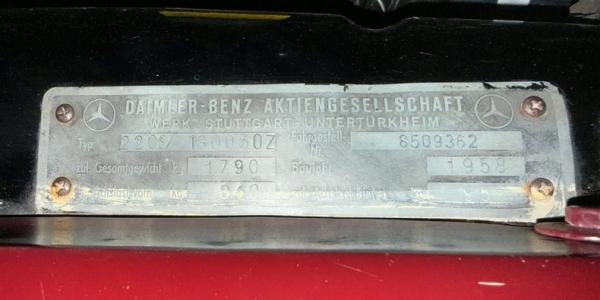 1958 Mercedes-Benz 220S Cabriolet 