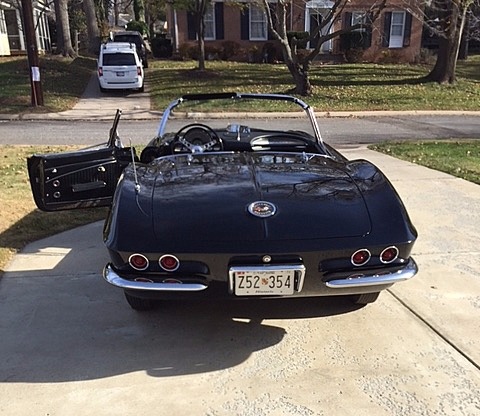 1962 Corvette FUELIE - TOP FLIGHT Triple Black For Sale