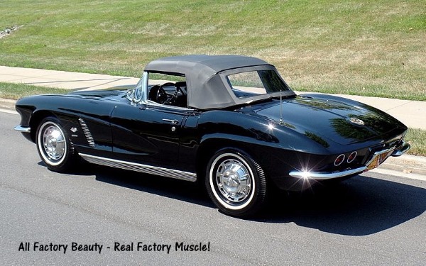 1962 Corvette FUELIE - TOP FLIGHT Triple Black For Sale