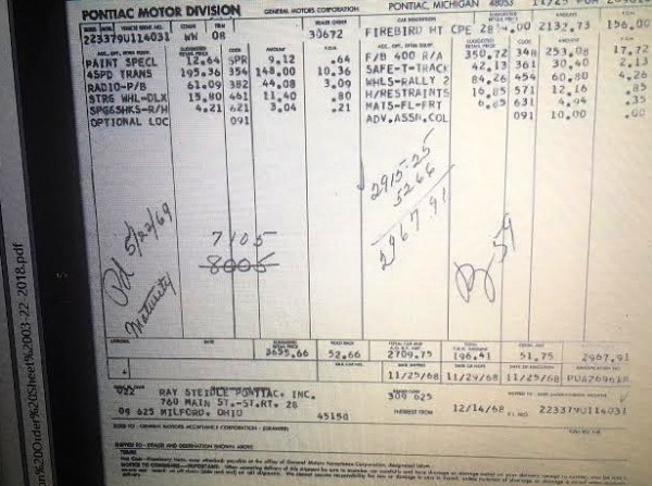 1969 Pontiac Firebird Ram Air III 400 Survivor - HUGE PRICE DROP!!