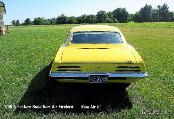 1969 Pontiac Firebird Ram Air III 400 Survivor - HUGE PRICE DROP!!