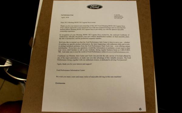 2013 Ford Mustang Boss 302 Laguna Seca 