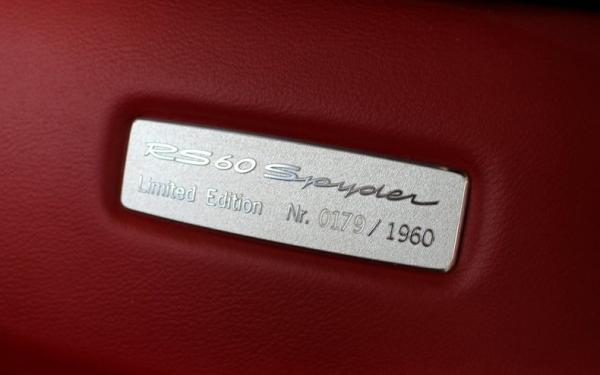 2008 Porsche Boxster RS60 Spyder 